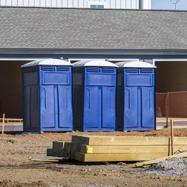 Heavy-duty construction site porta potty in Scranton, Pennsylvania